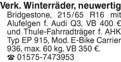 Vorschaubild der Anzeige, (Id: 1986051)