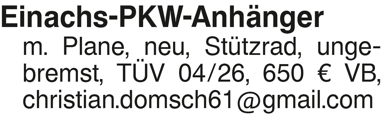 Vorschaubild der Anzeige, (Id: 1986053)