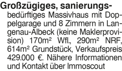 Vorschaubild der Anzeige, (Id: 1999069)