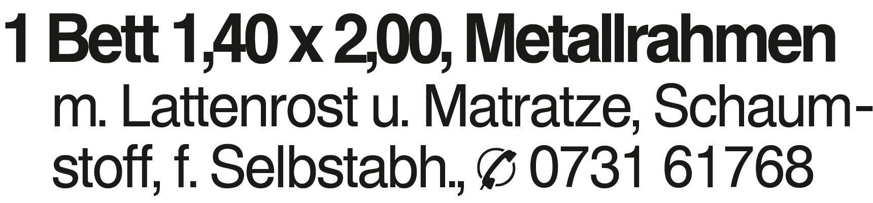 Vorschaubild der Anzeige, (Id: 2003417)