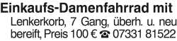 Vorschaubild der Anzeige, (Id: 2032595)