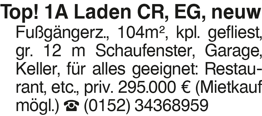 Vorschaubild der Anzeige, (Id: 2032871)