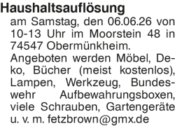 Vorschaubild der Anzeige, (Id: 2048761)