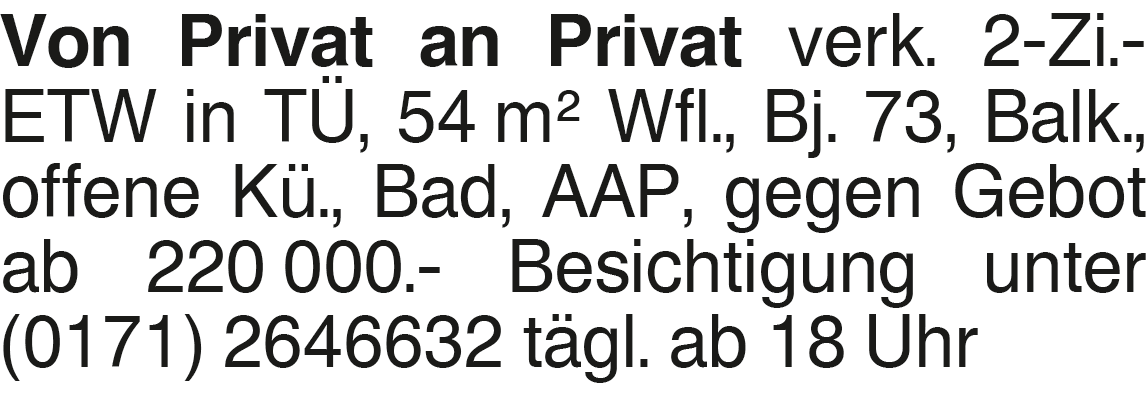 Vorschaubild der Anzeige, (Id: 2061772)