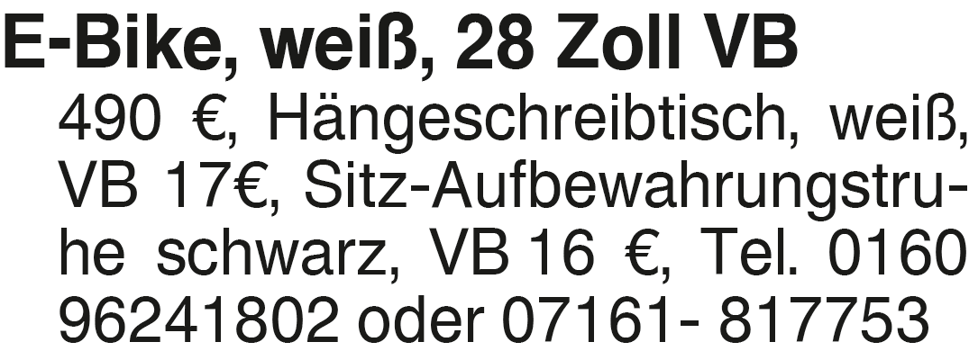 Vorschaubild der Anzeige, (Id: 2064818)