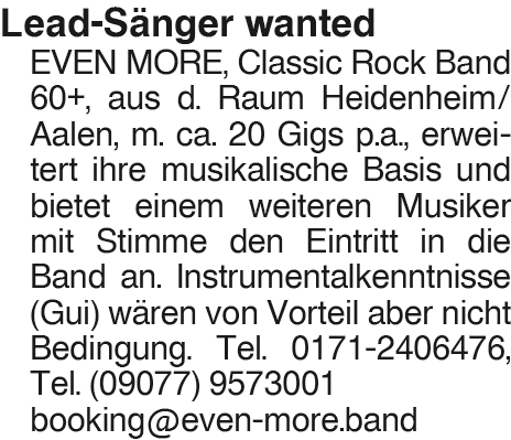 Vorschaubild der Anzeige, (Id: 2064797)