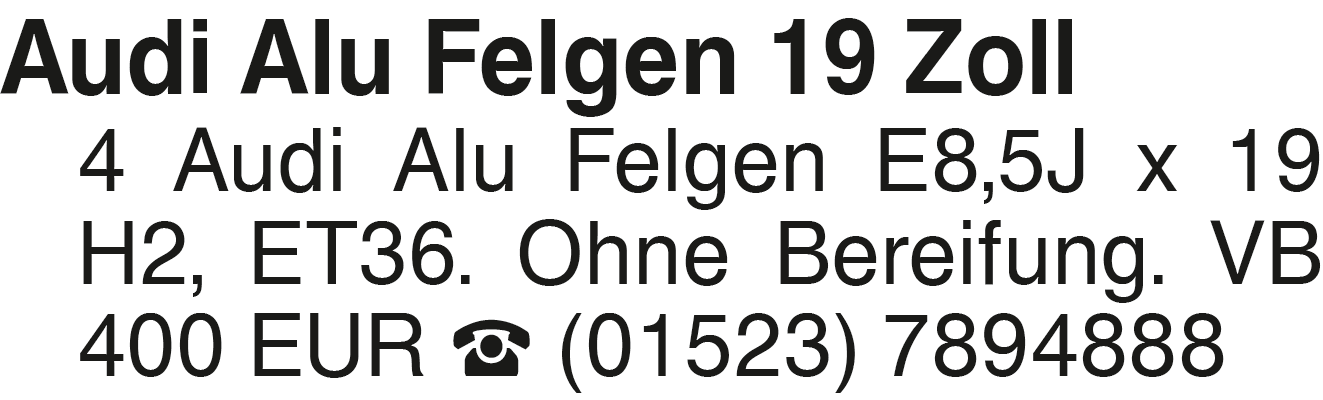 Vorschaubild der Anzeige, (Id: 2075115)