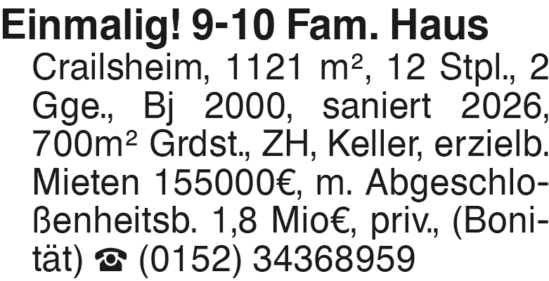 Vorschaubild der Anzeige, (Id: 2075121)