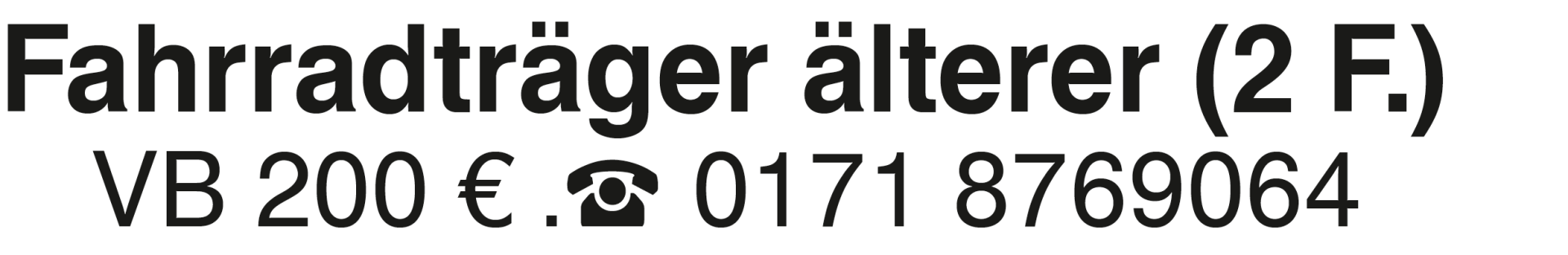 Vorschaubild der Anzeige, (Id: 1966681)