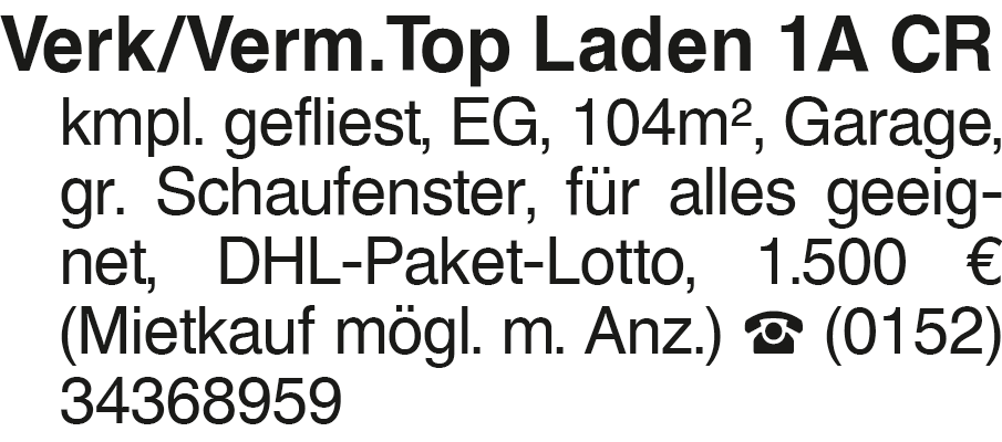 Vorschaubild der Anzeige, (Id: 2014689)