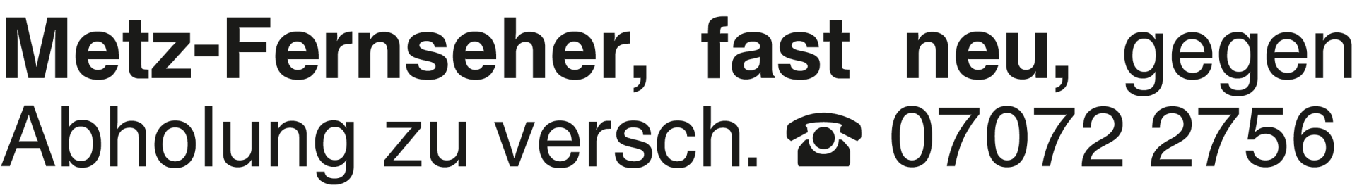 Vorschaubild der Anzeige, (Id: 2019498)