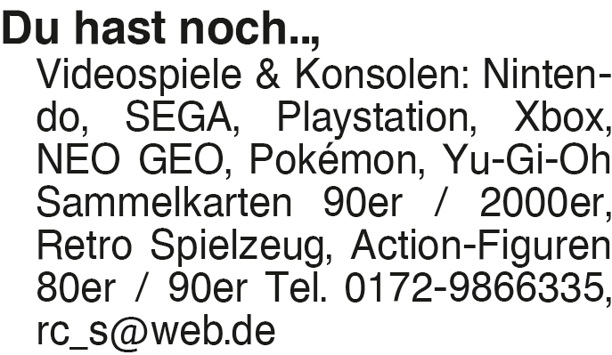 Vorschaubild der Anzeige, (Id: 2028847)