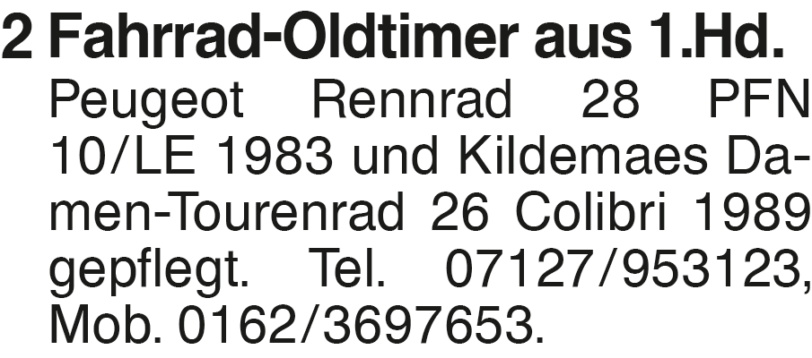 Vorschaubild der Anzeige, (Id: 2026760)