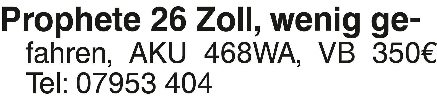 Vorschaubild der Anzeige, (Id: 2030852)