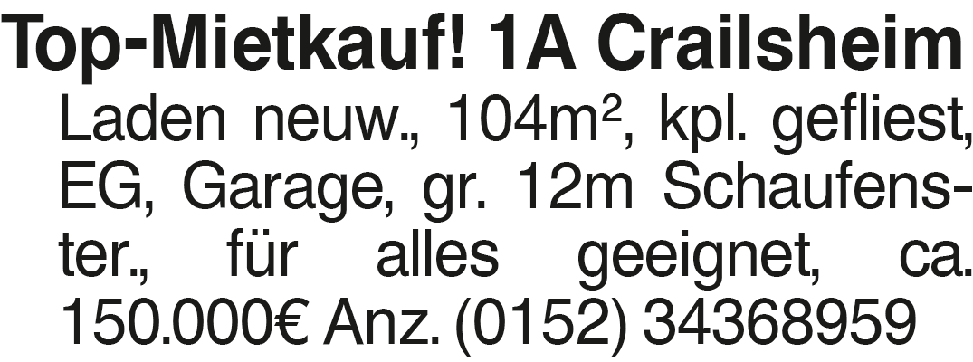 Vorschaubild der Anzeige, (Id: 2030883)