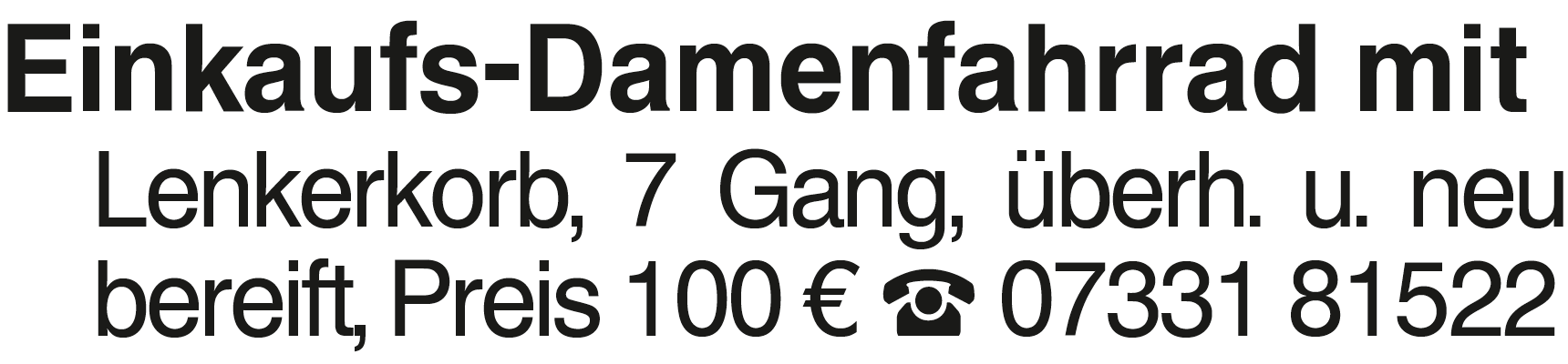 Vorschaubild der Anzeige, (Id: 2032595)