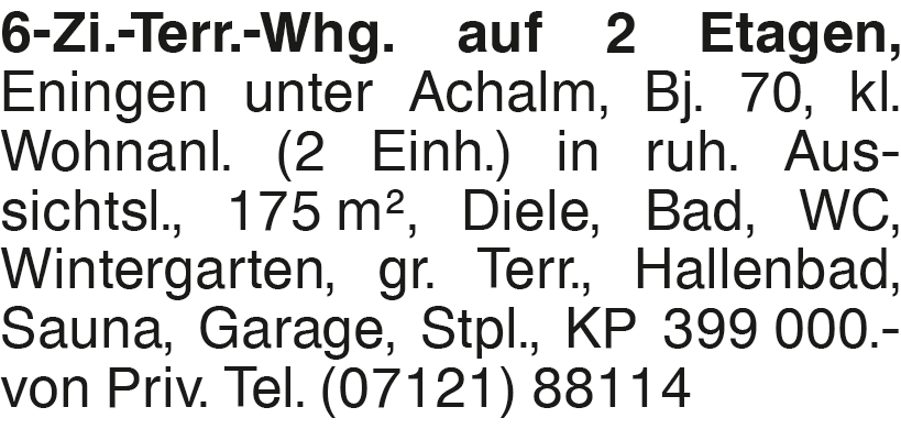 Vorschaubild der Anzeige, (Id: 2058713)