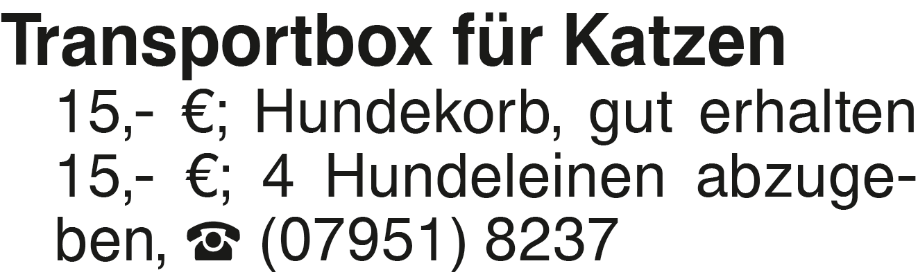 Vorschaubild der Anzeige, (Id: 2060361)