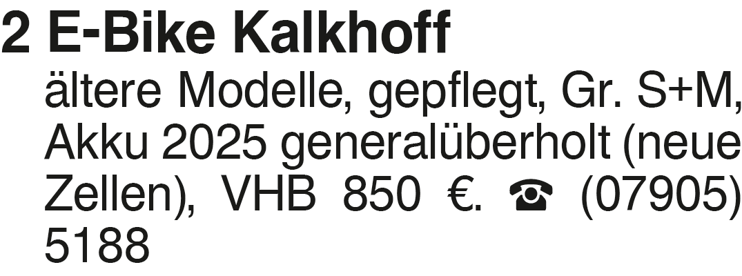 Vorschaubild der Anzeige, (Id: 2060391)