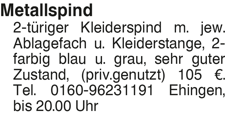 Vorschaubild der Anzeige, (Id: 2065363)