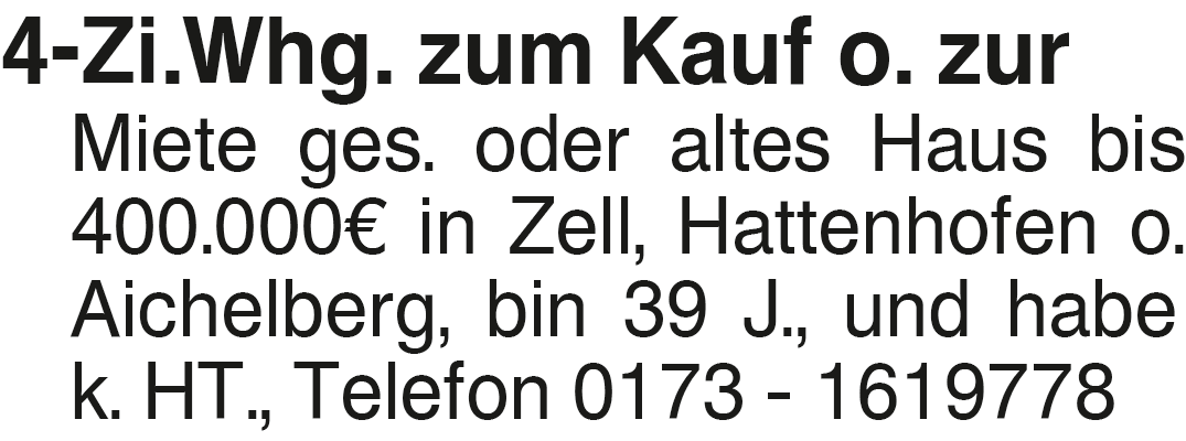 Vorschaubild der Anzeige, (Id: 2065380)