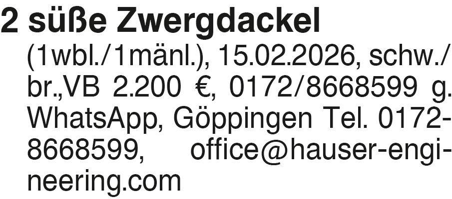 Vorschaubild der Anzeige, (Id: 2069053)
