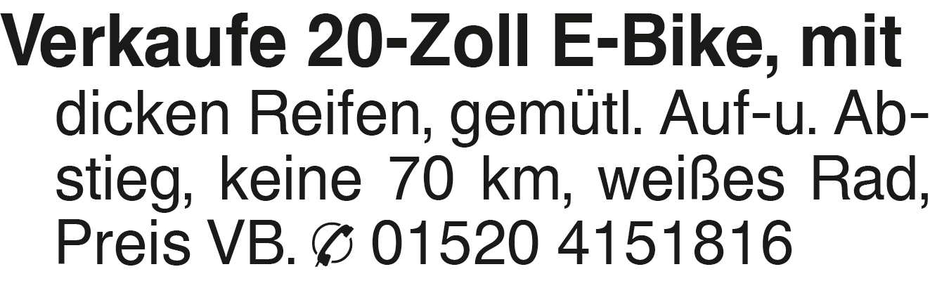 Vorschaubild der Anzeige, (Id: 2075453)
