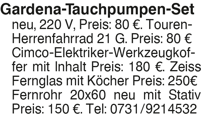 Vorschaubild der Anzeige, (Id: 2080583)