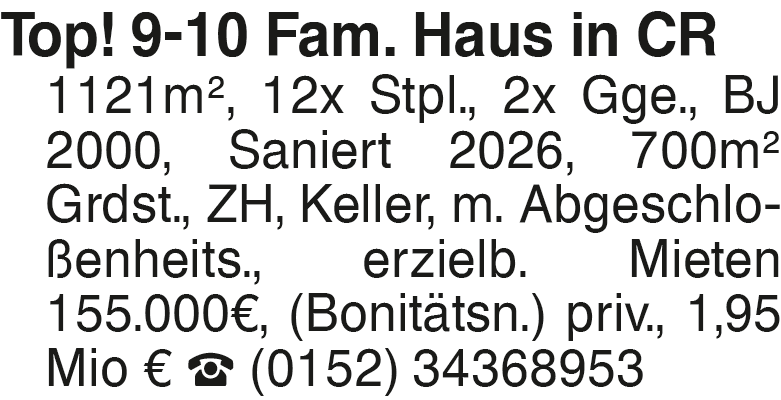Vorschaubild der Anzeige, (Id: 2081783)
