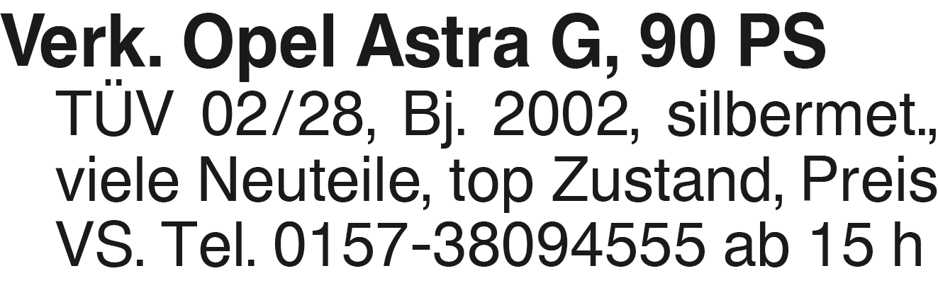 Vorschaubild der Anzeige, (Id: 2084382)