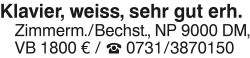Vorschaubild der Anzeige, (Id: 2083399)