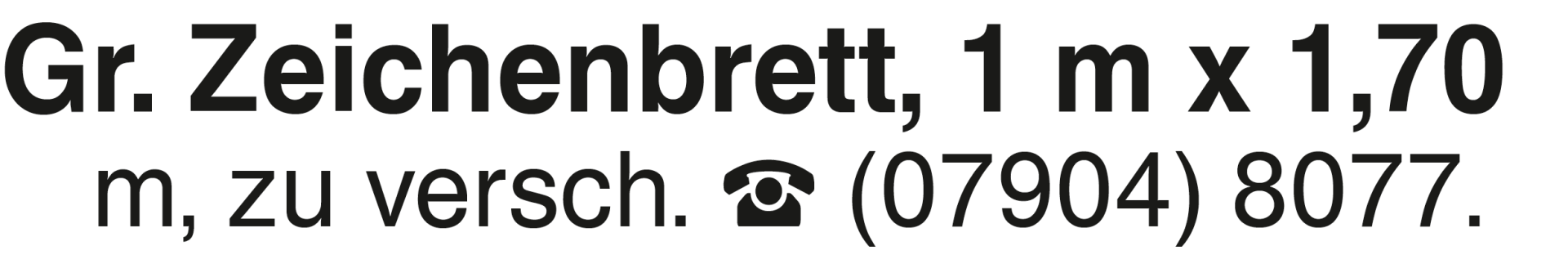 Vorschaubild der Anzeige, (Id: 2083991)