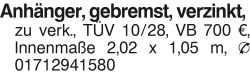 Vorschaubild der Anzeige, (Id: 2085431)