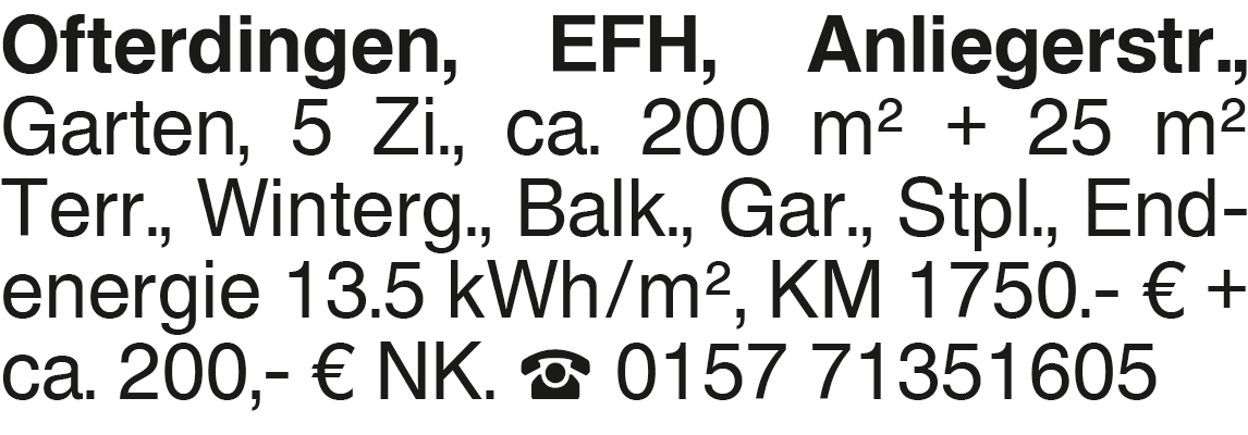 Vorschaubild der Anzeige, (Id: 2085647)