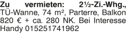 Vorschaubild der Anzeige, (Id: 2085650)