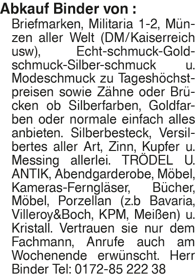 Vorschaubild der Anzeige, (Id: 2087826)